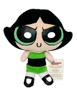 Vintage 1999 Powerpuff Girls Buttercup Plush Doll Original Cartoon Network NWT - Picture 1 of 15