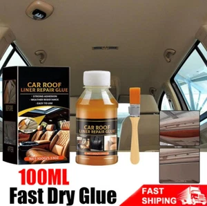 Car Roof Liner Repair Glue 100ml Heavy Headliner Adhesive Fast Dry Glue Liquid - Picture 1 of 11