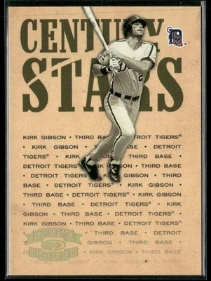 2005 Donruss Throwback Threads #CS-23 Kirk Gibson Century Stars Spectrum #/100 - Image 1 of 2