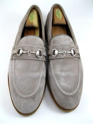 Allen Edmonds "RANDOLPH" Men's BIT Penny Loafers Dress  11 D Pewter Suede(652N) - Image 1 of 4