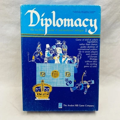 Diplomacy Board Game Avalon Hill Game Company 1981 VG/VG+ - Image 1 of 4