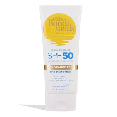 Bondi Sands Fragrance Free Sunscreen Body Lotion SPF 50 | Hydrating Broad...  - Image 1 of 2