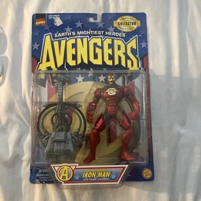 ToyBiz Iron Man Heroes Reborn POWER CONVERTER Action Figure New Avengers - 1997! - Image 1 of 3