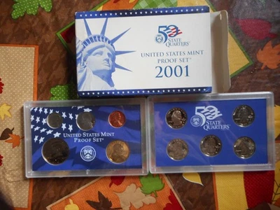 2001-S United States 10 Coin Proof Set US Mint OGP & COA ~ Nice Collector Item - Image 1 of 4