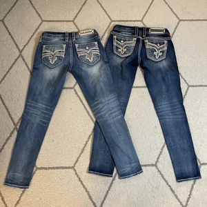 Women's Rock Revival jeans Lot 2 Pair Codee & Jenna Ankle Skinny Sz 28 - Picture 1 of 24