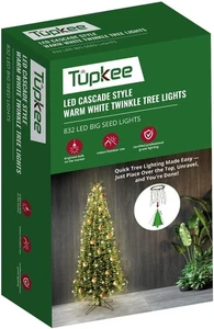 Cascade Style Christmas Tree Lights – LED Multicolor Random Twinkle Lights - Picture 1 of 5