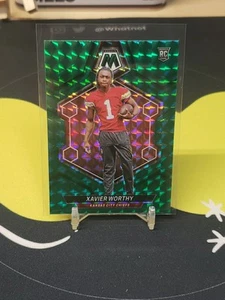 2024 Panini Mosaic - Rookies Xavier Worthy #328 Green Mosaic Prizm (RC) - Picture 1 of 2