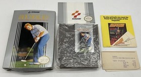 NINTENDO NES JACK NICKLAUS GREATEST VIDEOGIOCO GOLF 18 BUCHE in scatola originale 