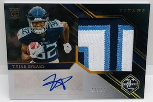 Tyjae Spears 2023 Panini Limited Rookie Patch Autograph RPA /29 Titans - Picture 1 of 2