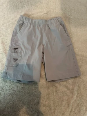 Pantalones Cortos Carga Columbia PFG Para Hombre Gris Claro Omni Tono Talla Mediana Foto 1 de 4
