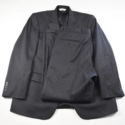 Pronto Uomo 43R 36x30 Gris 100% Lana Hombre Chaqueta Pantalones Traje Foto 1 de 4