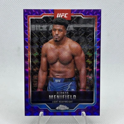 Alonzo Menifield 2025 Topps Chrome Purple Geometric #159 /10 - Image 1 of 2