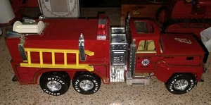 VINTAGE NYLINT FORD 9000 RESCUE PUMPER FIRE TRUCK 70s PRESSED STEEL VERY CLEAN! - Picture 1 of 7