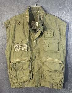 Cabelas 90s Vintage Multi Pocket Field Vest Hunting Fishing Size Large - Picture 1 of 15