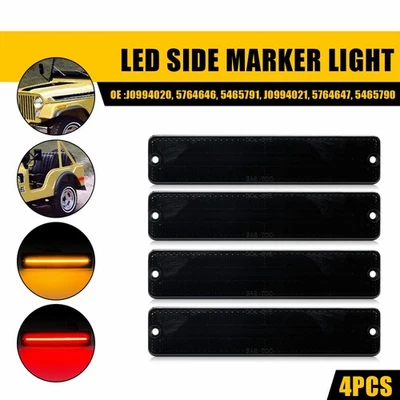 4x Luz de señalización LED para camioneta Jeep J20 1974-1987 Len ahumada espejo lateral Foto 1 de 4