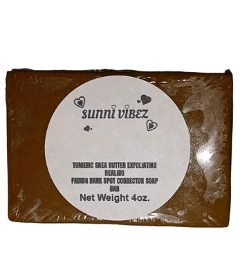 Tumeric Soap, Dark Spots , Skin Glow, Brighter Skin, Scars, All Skin types (125g - Image 1 of 3