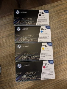 Tóner HP Laserjet negro/cian/amarillo/magenta 4 cajas 124A - Imagen 1 de 1