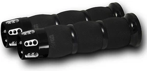 Rc Gatlin Black Eclipse Air Cushioned Grips For Harley Fly By Wire 2008-2015 - Picture 1 of 2
