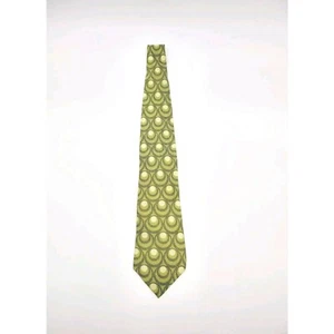 Banana Republic Necktie Green Mod Circles - Picture 1 of 3
