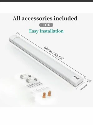 Airand Led Shop Light 2FT 18W 5000K Utility Led Garage Lights IP66 Waterp X 1 - Image 1 of 4