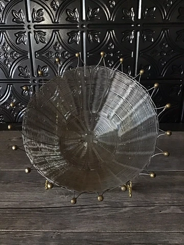 Decorative Hand Crafted Woven Stainless Steel Basket Cover