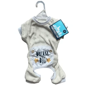 NWT Pawsitively Awesome Dog Dream Big Velour Pajamas Shirt - Sz M 11-13 - Picture 1 of 2
