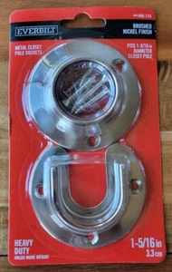 EVERBILT 1-5/16 in. Enchufes de poste de níquel cepillado de alta resistencia de metal 490-170 - Imagen 1 de 2