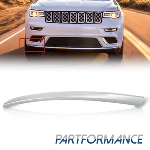 Bumper Trim For 2017-2021 Jeep Grand Cherokee Front Passenger Side Right Chrome - Picture 1 of 12