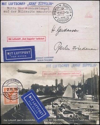 Zeppelin Dt. Reich 1929 Fahrt nach Zürich Bordpost Foto-AK Si 45 B / 1529 - Bild 1 von 3