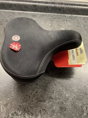 Schwinn Bike Seat Foam Comfort Breeze Extra Wide Saddle Black Cruise Fit SW5322 - Image 1 of 4