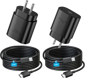 Super Fast Charger Type C, 25W PD Charger Fast Charging with 5.9FT Long Type C C - Picture 1 of 7