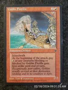 Goblin Flotilla Fallen Empires NM Red Rare MAGIC THE GATHERING CARD (DS3D1D8) - Picture 1 of 4
