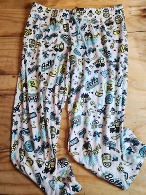 Женские пижамные брюки Minions Rise Of Gru размер XL с подсветкой белые брюки для бега - Изображение 1 из 4