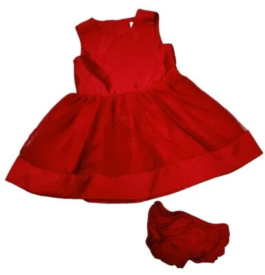 Just One You Carters Girls Sleeveless Tulle Dress Size 18M Red 2 Piece Party  Foto 1 de 4