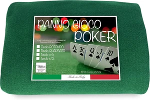 Copritavolo Da Gioco in Feltro Verde Con Elastico – Poker, Carte, Tavoli Da 4 a - Foto 1 di 12