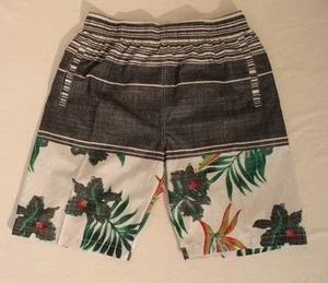 NEW Mens Swim Trunks XL Board Shorts Gray Surf Pool Swimsuit Hawaiian Beach - Picture 1 of 5