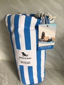 Dock & Bay round Beach Towel - Quick Dry, Bondi blue Brand New - Picture 1 of 5