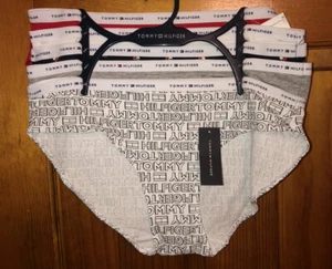 Tommy Hilfiger Logo Flagge 5er Pack Bikini UNTERWÄSCHE DAMEN GRÖSSE Small Neu mit Etikett - Bild 1 von 7