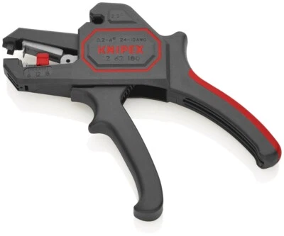 Knipex Automatic Wire Stripper 10-24 AWG, 0.2-6mm, 6-18mm Strip Length 1262180 - Image 1 of 3