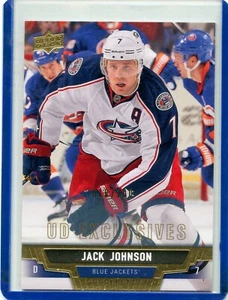 2013-14 Upper Deck Exclusives #349 Jack Johnson 18/100 - Picture 1 of 2