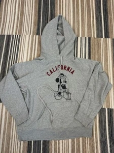 Uniqlo Womens Disney Mickey Mouse Graphic California Hoodie Sweatshirt Gray L - Picture 1 of 9