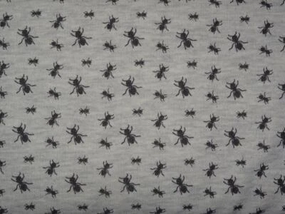 Ameisen grau French Terry geraut Wintersweat Jersey Meterware Ameise - Bild 1 von 2