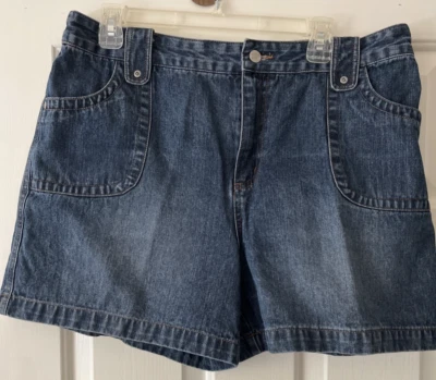 Sonoma, Pantalones Cortos Vaqueros Para Mujer, Azul, 100% Algodón, Talla 16. Foto 1 de 4