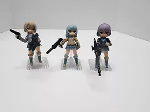 Desktop Army Little Armory Figure Set of 3 Megahouse Used US SELLER - Picture 1 of 10