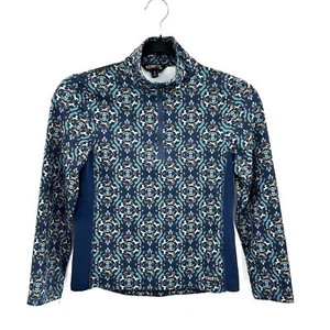 KERRITS Girls Youth Blue Equestrian Horseback Riding Long Sleeve Top Youth Small - Picture 1 of 7