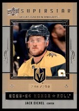 2023-24 UPPER DECK HONOR ROLL SILVER RAINBOW PARALLEL JACK EICHEL 218/250 VEGAS