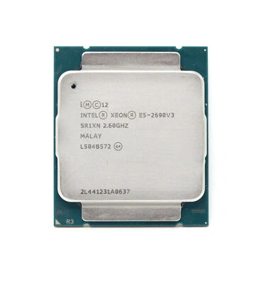 Intel Xeon E5-2690 V3 2.6Ghz 12-Core 30MB 9.6GT/s LGA2011-3 SR1XN CPU Processor - Image 1 of 4