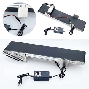 Elektro Transportband Förderband Automatisch Metalltisch Fördergurt AC100-240VGI - Bild 1 von 12