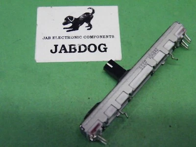 Mixer Slider Potentiometer 10K Lin Stereo Cent. Einzug 10KB 45mm Federweg 7g EJ20 - Bild 1 von 4