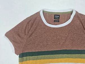 Prana Shirt Womens Extra Large Brown Green Yellow - Picture 1 of 8